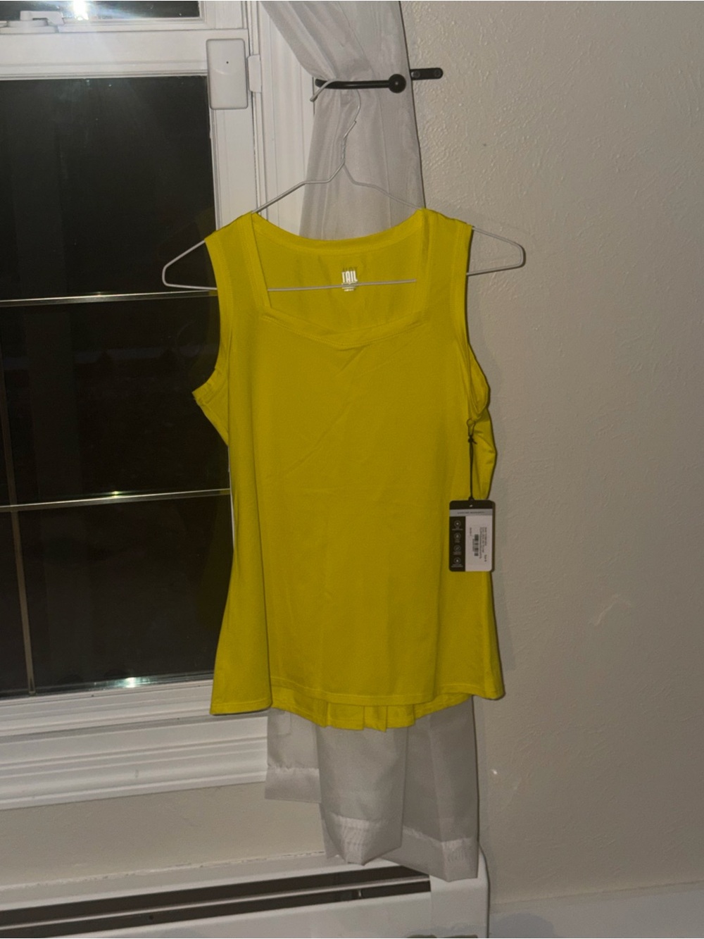 Tail Bright Yellow Scoop Neck Tank Top